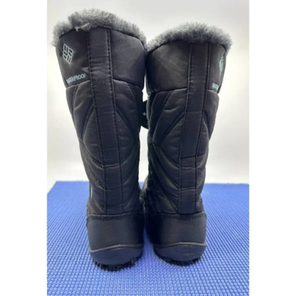Columbia Minx Mid III Winter Boot Women SZ.4 Black New Waterproof Insulated 200g